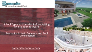 3 Pool Types to Consider Before Adding One to Your Backyard - Bomanite Artistic Concrete and Pool Construction