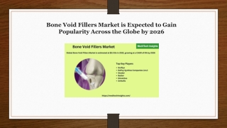 Bone Void Fillers Market to Set Phenomenal Growth in Key Regions by 2026