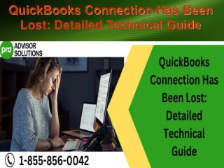 QuickBooks Connection Has Been Lost Detailed Technical Guide