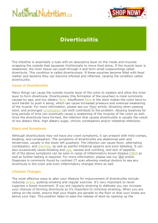 Diverticulitis