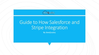 Guide to How Salesforce and Stripe Integration