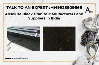 Absolute Black Granite Manufacturers and Suppliers in India - Call Now 992890966