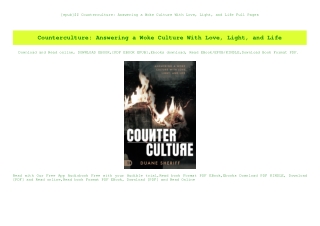 [epub]$$ Counterculture Answering a Woke Culture With Love  Light  and Life Full Pages
