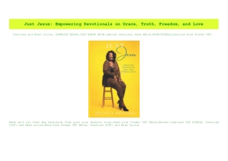 PDF) Just Jesus Empowering Devotionals on Grace  Truth  Freedom  and Love PDF eBook