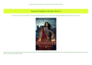 ReadOnline Entrusted (Knights of Brethren Book 6) Ebook READ ONLINE