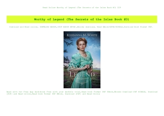 Read Online Worthy of Legend (The Secrets of the Isles Book #3) ZIP