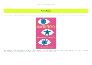 [epub]$$ Sacrificio [R.A.R]