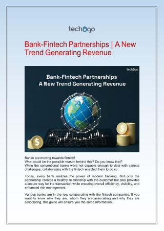Bank-Fintech Partnerships| A New Trend Generating Revenue