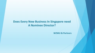 Does every new business in Singapore need a nominee director?