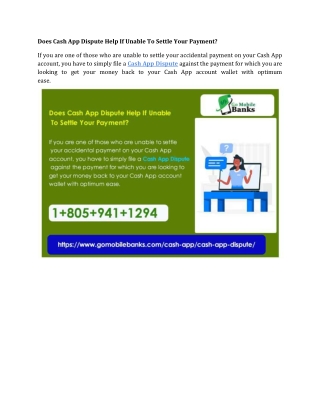 Does Cash App Dispute Help If Unable To Settle Your Payment?