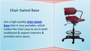 Chair Swivel Base 1