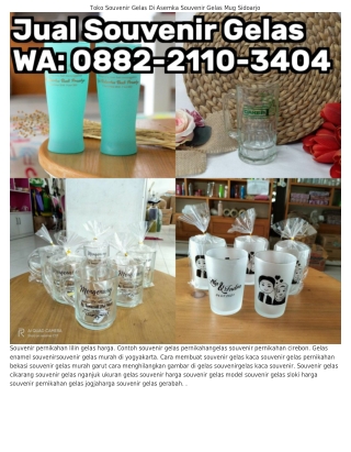 Ô882–211Ô–౩ᏎÔᏎ (WA) Souvenir Gelas 90 Ml Contoh Souvenir Gelas Pernikahan