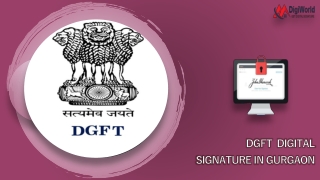 dgft Digital Signature in Gurgaon