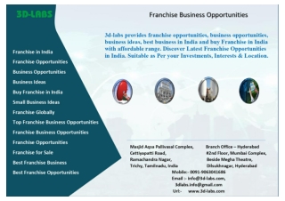 Top Franchise Business Opportunities