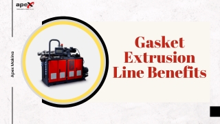 Gasket Extrusion Line Benefits