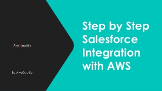 Step by Step Salesforce Integration with AWS