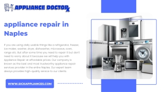 Appliance Repair Naples | Appliance Doctor Inc