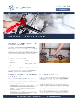Commercial Plumbers Brisbane