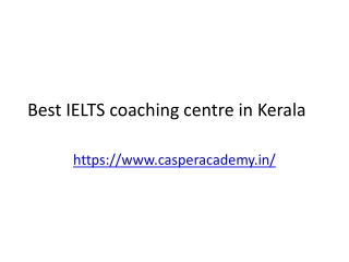 Best IELTS coaching centre in Kerala