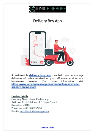 Delivery Boy App