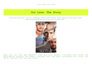 (B.O.O.K.$ Our Love The Story (DOWNLOAD E.B.O.O.K.^)