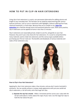 How-to-put-in-clip-in-hair-extensions