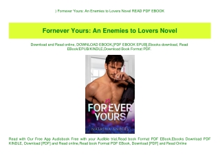 ^DOWNLOAD-PDF) Fornever Yours An Enemies to Lovers Novel READ PDF EBOOK