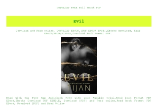 DOWNLOAD FREE Evil eBook PDF
