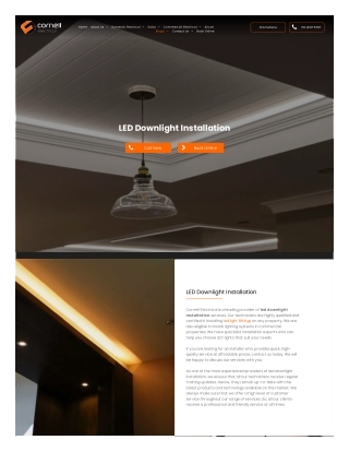 LED Downlight Installation