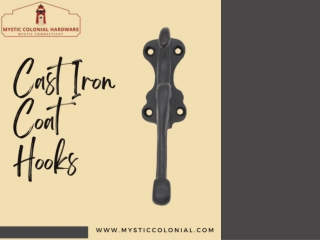 Using Cast Iron Coat Hooks To Save Space And Fix Up Your Home!