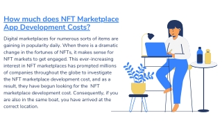 How much does NFT Marketplace App Development Costs