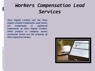 Workers Compensation Lead Services