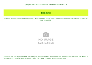 [PDF] DOWNLOAD READ Bauhaus ^DOWNLOAD E.B.O.O.K.#