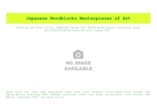 PDF) Japanese Woodblocks Masterpieces of Art PDF eBook