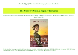 [Download] [epub]^^ The Curlew's Call A Regency Romance (Epub Kindle)