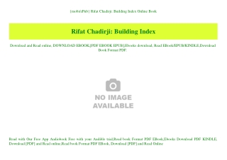 {mobiePub} Rifat Chadirji Building Index Online Book