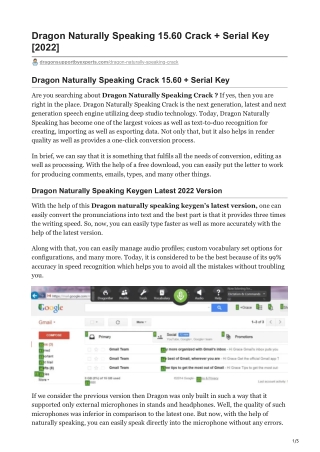 Dragon Naturally Speaking 15.60 Crack   Serial Key [2022] | Ultimate Guide