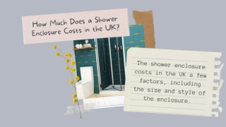 How Much Does a Shower Enclosure Costs in the UK