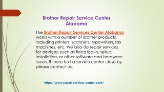 Brother Service Center In Alabama