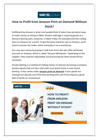 How to Profit from Amazon Print on Demand Without Stock