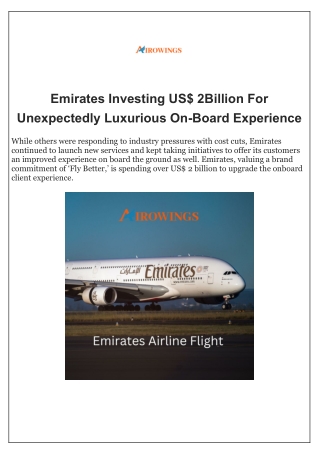 Emirates Airlines Tickets | Book Now