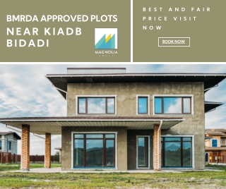 BMRDA approved plots near KIADB Bidadi