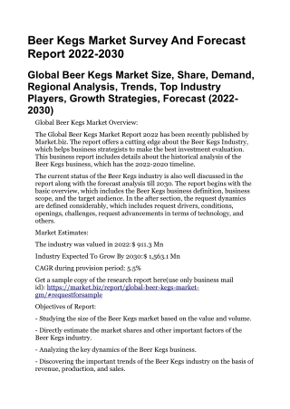 Beer Kegs Market