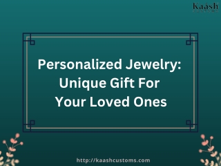 Personalized Jewelry Unique Gift For Your Loved Ones