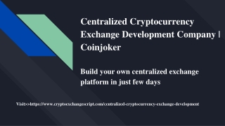 Build your own centralized exchange platform in just few days