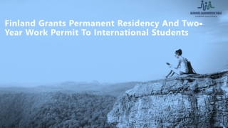 Finland Grants Permanent Residency And 2yr Work Permit To International Students