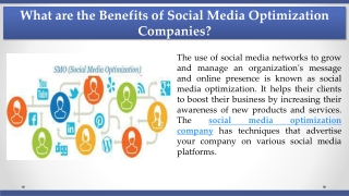 What are the Benefits of Social Media Optimization Companies