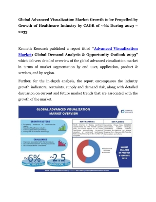 Global Advanced Visualization Market PR