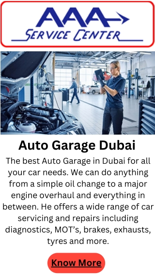 Auto Garage Dubai