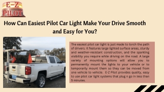 Pilot Car Light Systems |E-Z Pilot